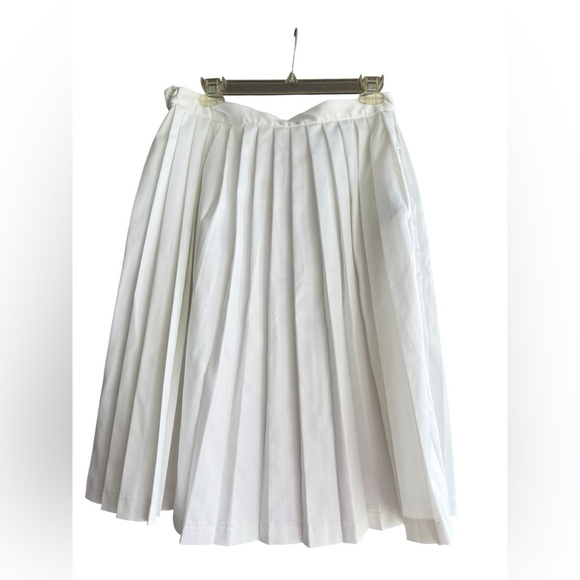 J.Lindeberg White Pleated Skater Skirt Size Large - Picture 10 of 11